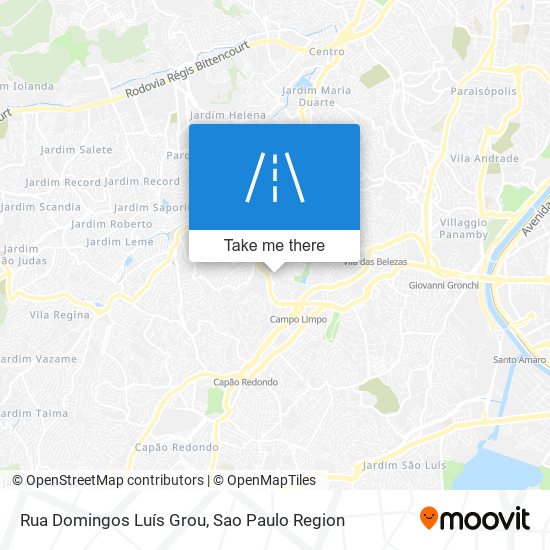 Mapa Rua Domingos Luís Grou