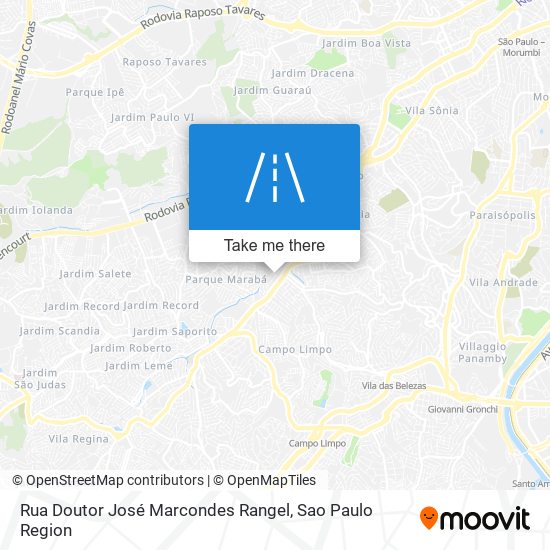 Mapa Rua Doutor José Marcondes Rangel