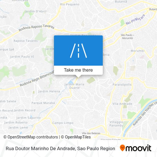 Rua Doutor Marinho De Andrade map