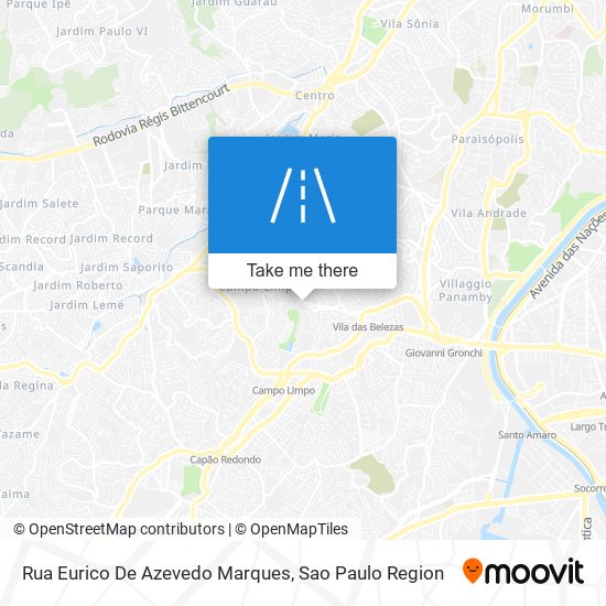 Mapa Rua Eurico De Azevedo Marques