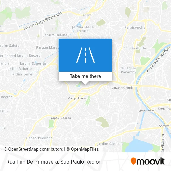 Rua Fim De Primavera map