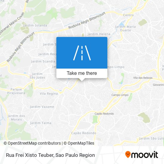 Rua Frei Xisto Teuber map