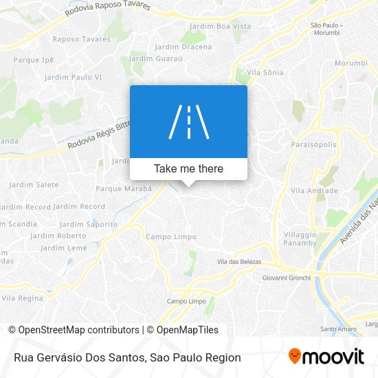 Rua Gervásio Dos Santos map