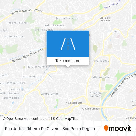 Rua Jarbas Ribeiro De Oliveira map