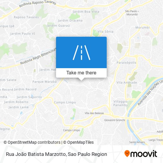 Rua João Batista Marzotto map