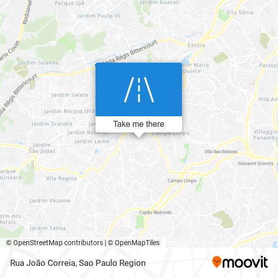 Mapa Rua João Correia