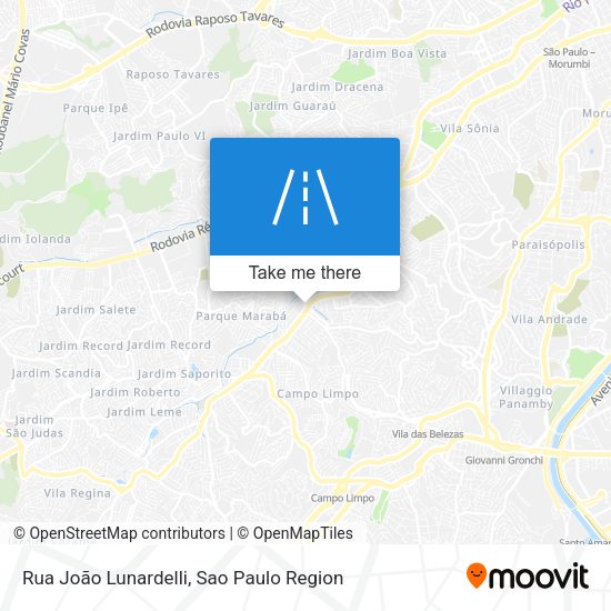 Rua João Lunardelli map