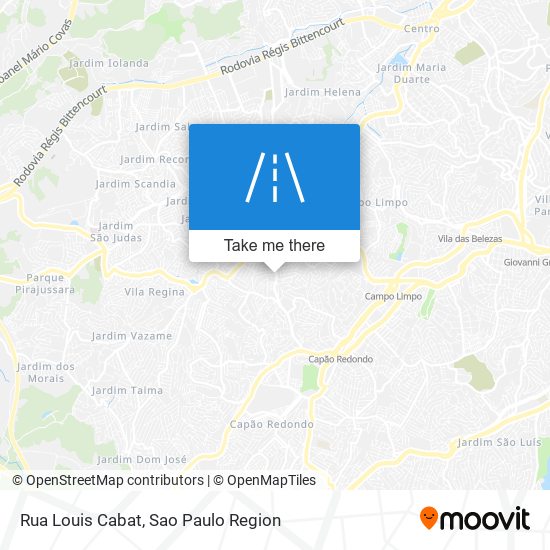 Rua Louis Cabat map