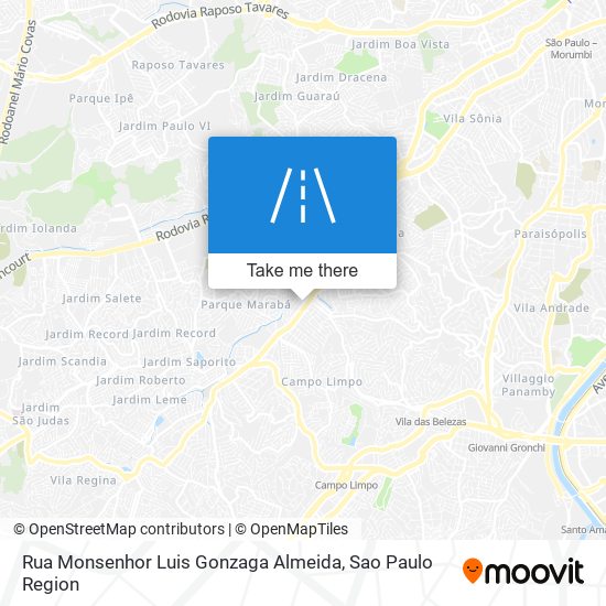 Rua Monsenhor Luis Gonzaga Almeida map