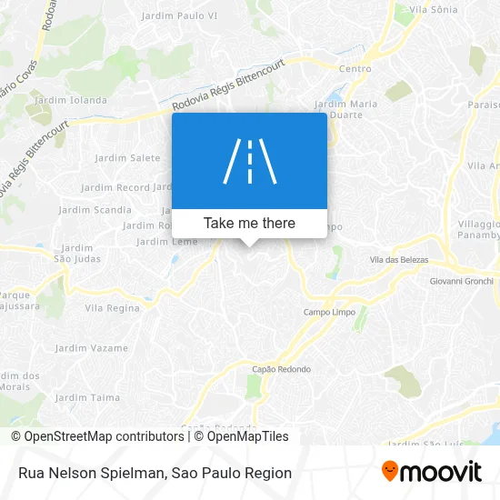 Rua Nelson Spielman map
