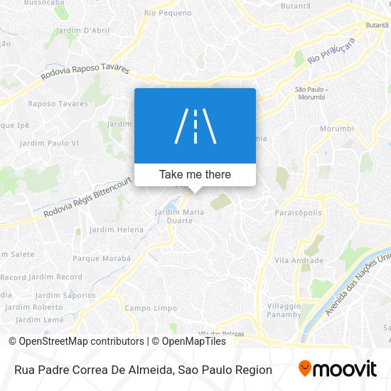 Rua Padre Correa De Almeida map