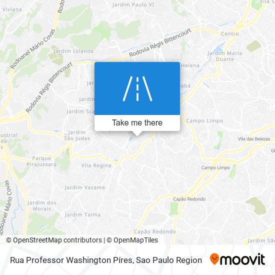 Rua Professor Washington Píres map