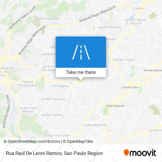 Rua Raul De Leoni Ramos map