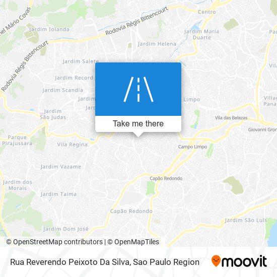 Mapa Rua Reverendo Peixoto Da Silva