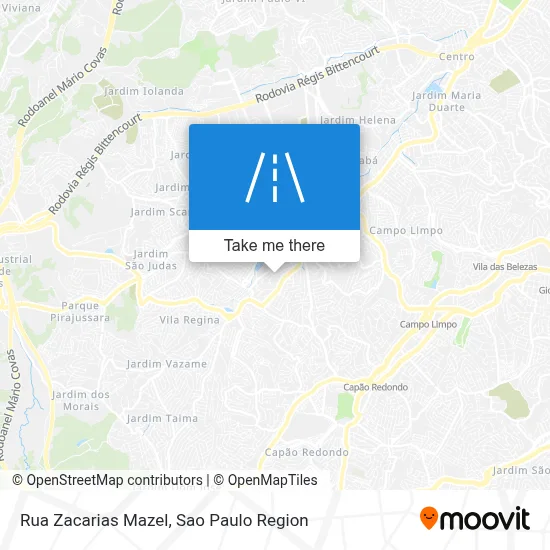 Rua Zacarias Mazel map