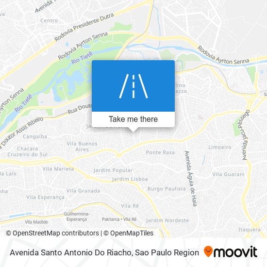 Mapa Avenida Santo Antonio Do Riacho