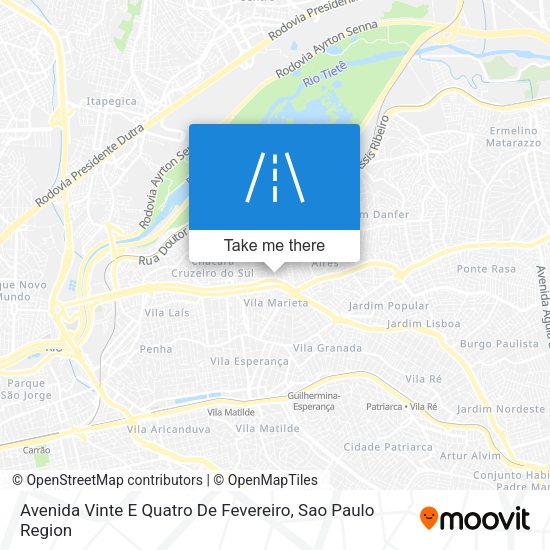Avenida Vinte E Quatro De Fevereiro map