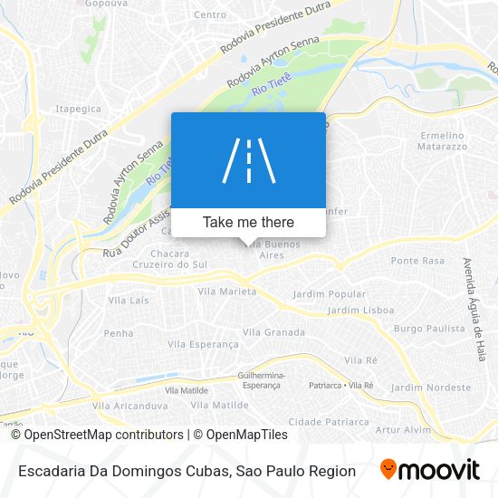 Escadaria Da Domingos Cubas map