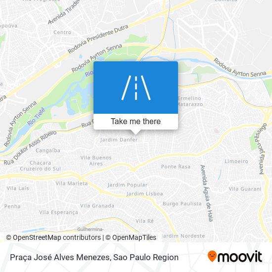 Mapa Praça José Alves Menezes