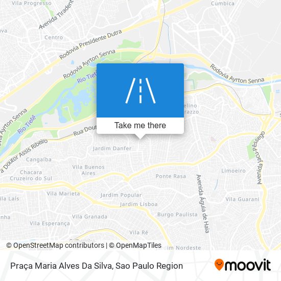 Mapa Praça Maria Alves Da Silva