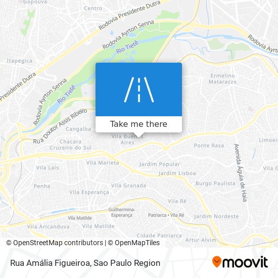 Mapa Rua Amália Figueiroa