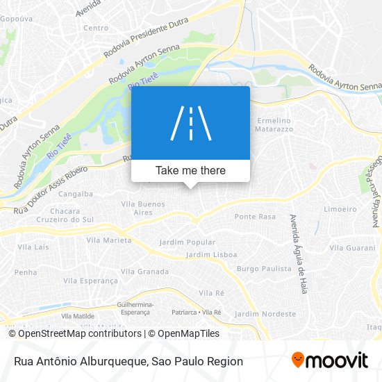 Mapa Rua Antônio Alburqueque