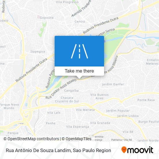 Mapa Rua Antônio De Souza Landim