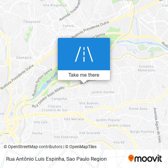 Rua Antônio Luís Espinha map