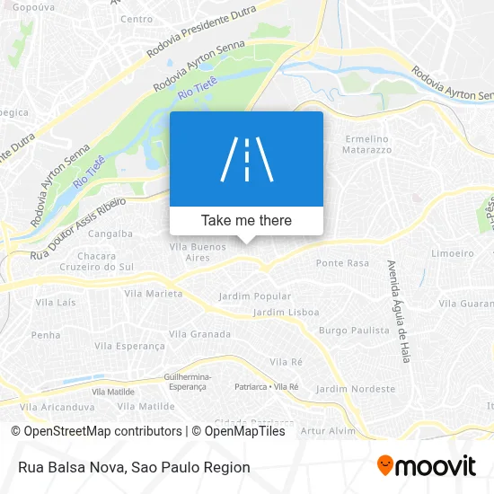 Rua Balsa Nova map