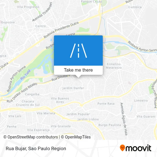 Rua Bujar map