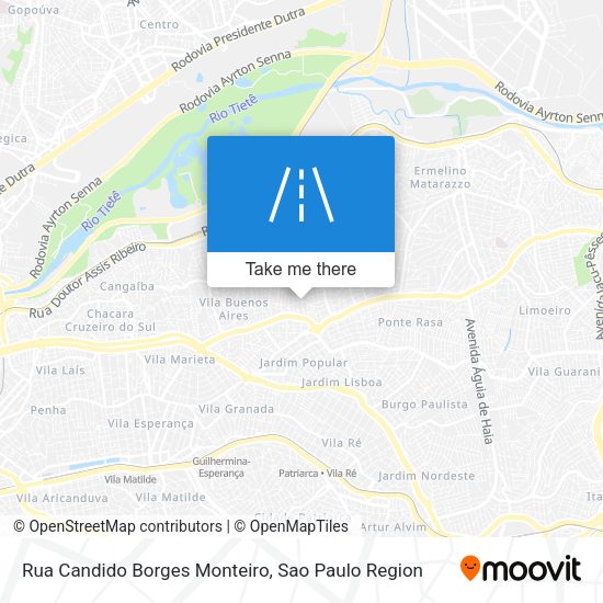 Rua Candido Borges Monteiro map