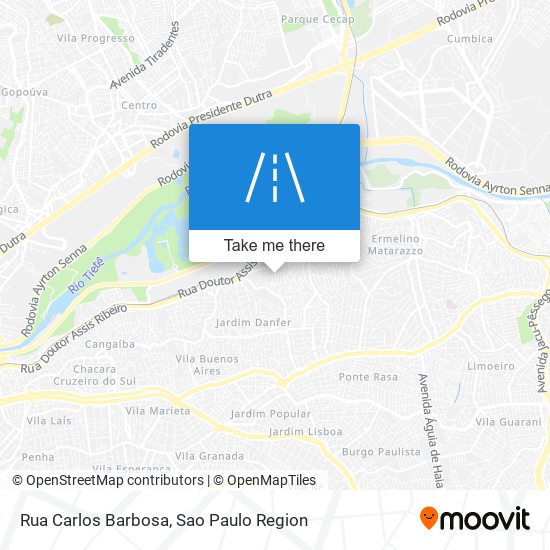 Mapa Rua Carlos Barbosa