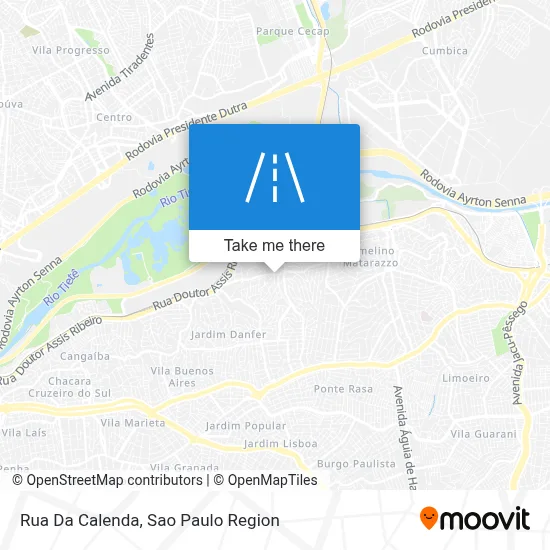 Rua Da Calenda map