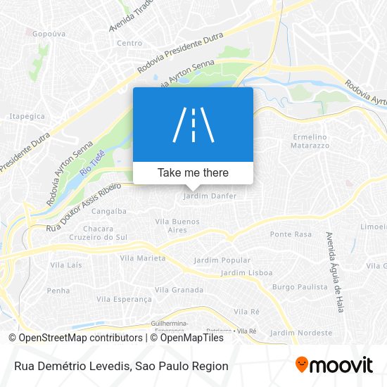 Rua Demétrio Levedis map