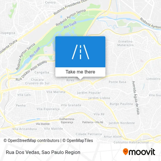 Rua Dos Vedas map