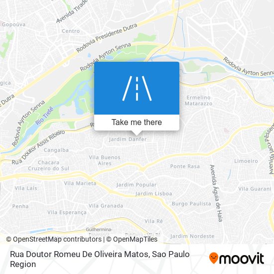 Rua Doutor Romeu De Oliveira Matos map