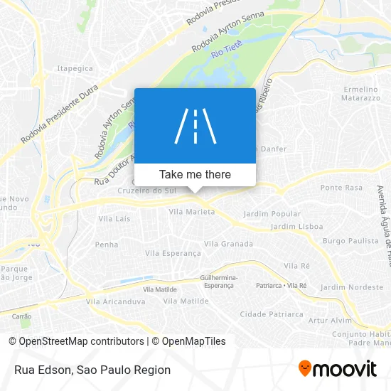 Rua Edson map