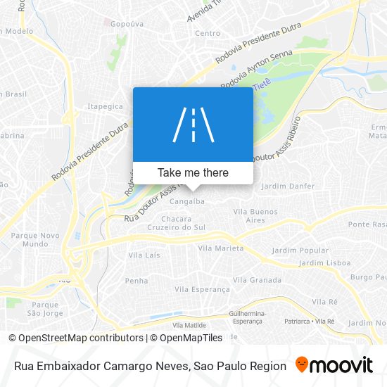 Mapa Rua Embaixador Camargo Neves