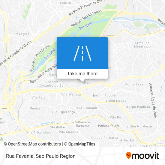 Rua Favania map