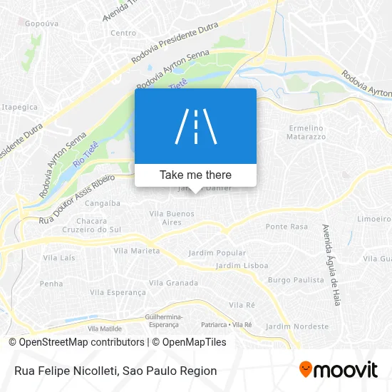 Rua Felipe Nicolleti map