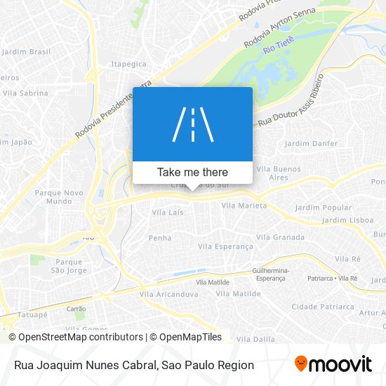 Mapa Rua Joaquim Nunes Cabral