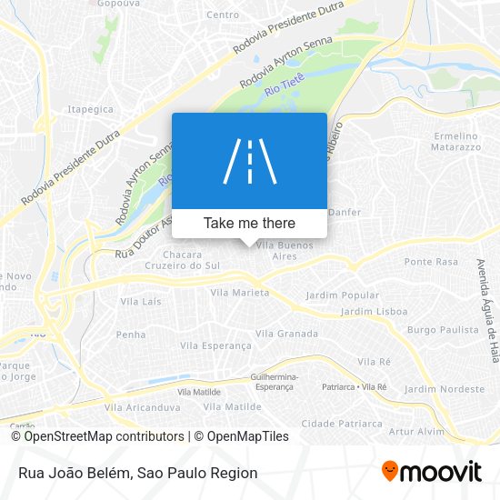 Rua João Belém map