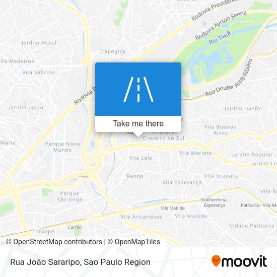 Rua João Sararipo map