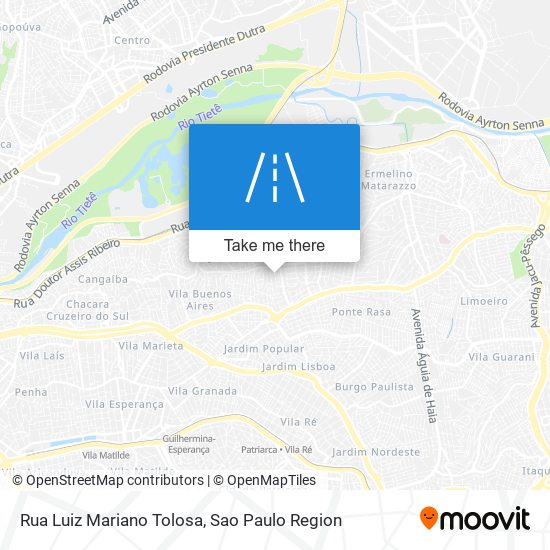 Mapa Rua Luiz Mariano Tolosa