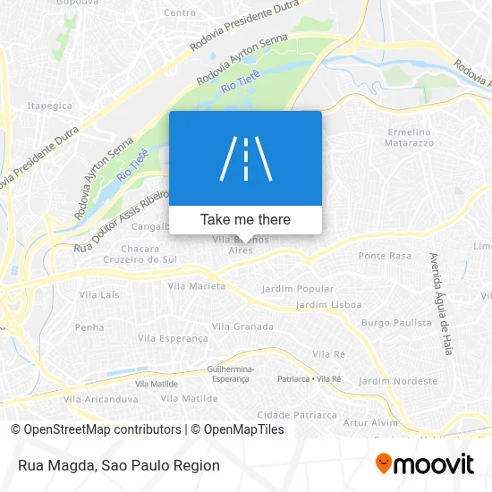 Rua Magda map