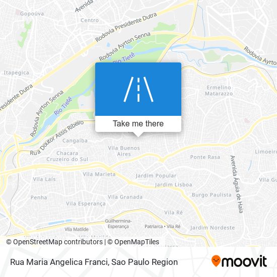 Rua Maria Angelica Franci map