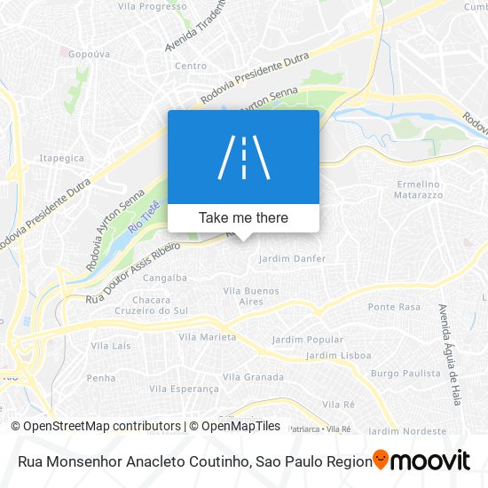 Rua Monsenhor Anacleto Coutinho map