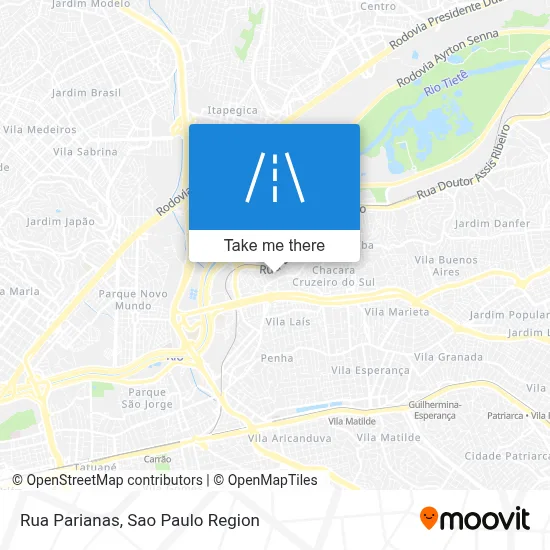 Rua Parianas map