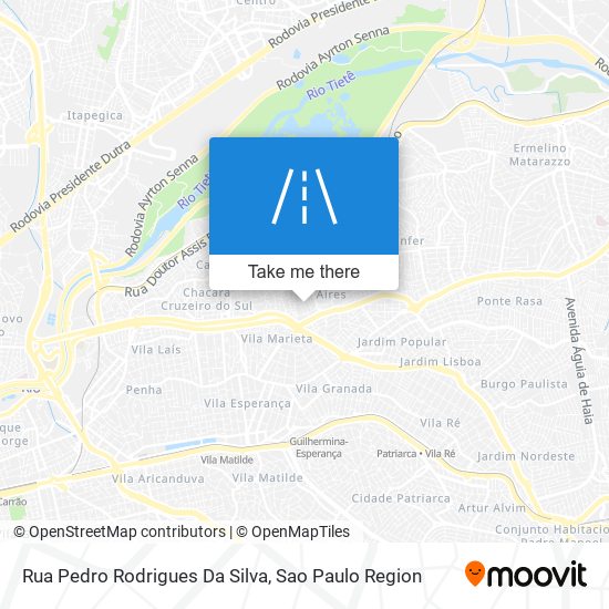 Mapa Rua Pedro Rodrigues Da Silva