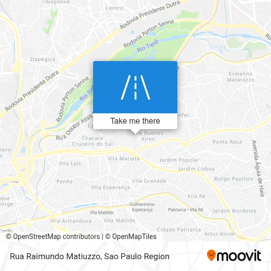 Rua Raimundo Matiuzzo map